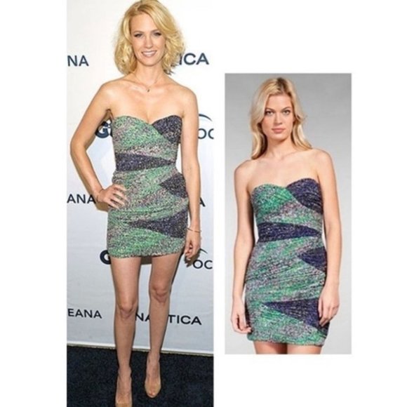 BCBGMaxAzria Dresses & Skirts - BCBGMaxAzria Y2K Strapless Mini Cocktail Dress Size 10
